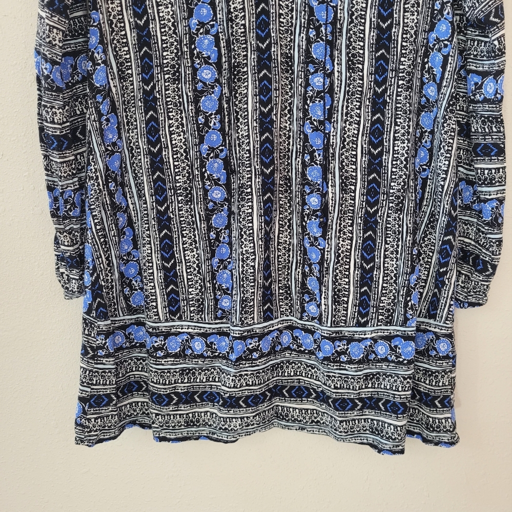 Express Split Neck Drawstring Tunic Top Mini Dres… - image 3